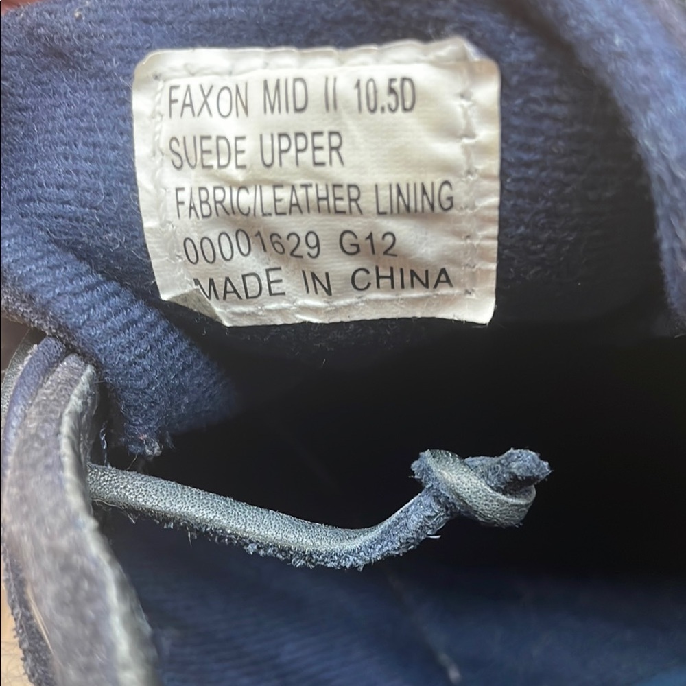 Polo Ralph Lauren Blue Sneakers Size 10.5 D Faxon Mid II Suede Lace Up Shoes - Picture 14 of 15